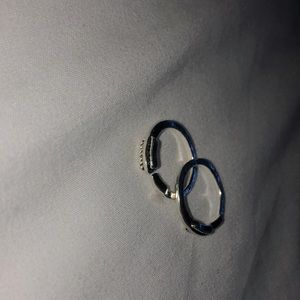 Silver arrow rings